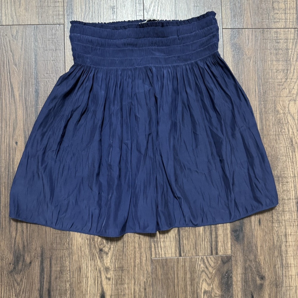 Ramy Brook KIMMY SKIRT Mini Skirt Navy Blue Women's Size Small Stretch